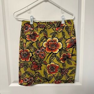 Ann Taylor Loft Embroidered Skirt
